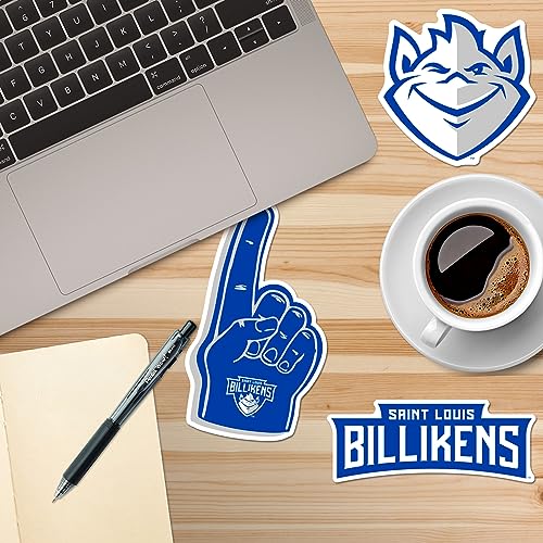 Image of Saint Louis University 8ct Vinyl Large Deluxe Stickers Variety Pack - Laptop, Water Bottle, Scrapbooking, Tablet, Skateboard, Indoor /Outdoor - Set of 8