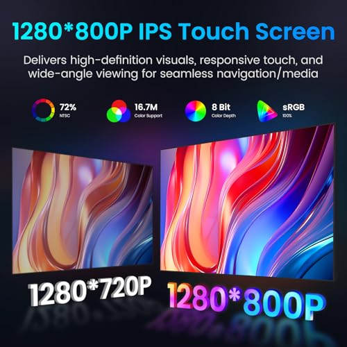 4Core+64GB ROM 10.2 Inch Car Radio for Jeep Wrangler JK 2007-2017: 5GWiFi 1280 * 800 HD Touchscreen Stereo Upgrade with Wireless Carplay Android Auto Bluetooth GPS FM by Jerqry - Used condition - Image 3