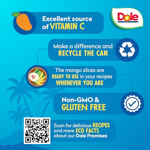 Dole Mango Slices in Heavy Syrup - Dole Canned Fruit - Rich Source of Vitamin C - 15.5 oz Cans - 12 Pack - Thumbnail 3