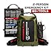 Uncharted Supply Co. The SEVENTY2® Pro 2-Person Survival System – 72 Hour Emergency Preparedness Kit with 60+ Tools for Home, Car, Camping, and Disaster Readiness – Durable Waterproof Go Bag (Olive)