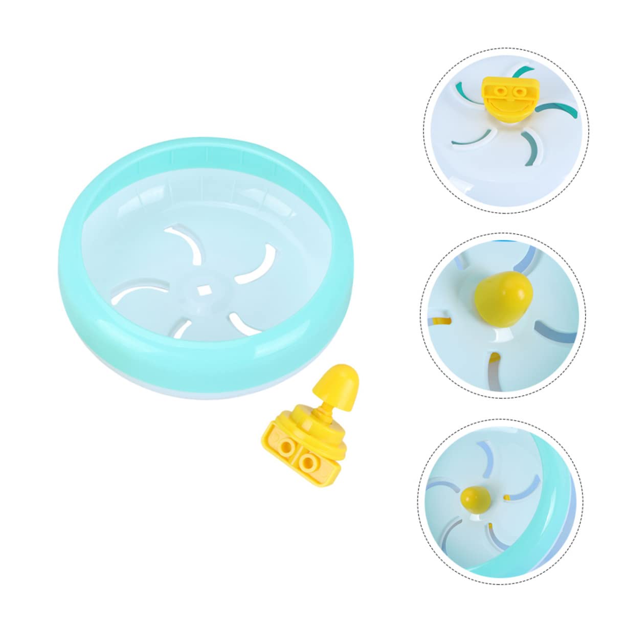 BESPORTBLE 3pezzi Ruota Da Esercizio Silenziosa Per Criceti Topi e Gerbilli Design Divertente e Sicuro Per La Corsa Notturna Senza Rumore