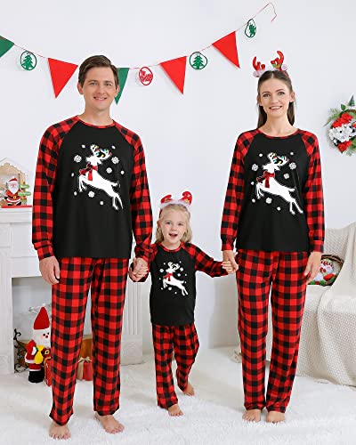 Holiday Family Matching Pajamas Christmas Pjs Set Long Sleeve Tops Xmas Pajamas Pant Cute Family Jammies2