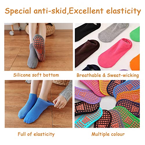 Aomazstal 12 Pairs Non Slip Kids Socks & 12 Pairs Non Slip Socks Yoga Socks #TOP4