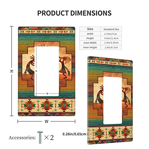 Plaque murale Kokopelli Sud-Ouest dimensions 11,4 x 7,9 cm