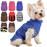 Small Dog Clothes Chihuahua Fleece Clothes XXS~S Winter Warm Puppy Sweaters Boys Girls Tiny Dog Outf