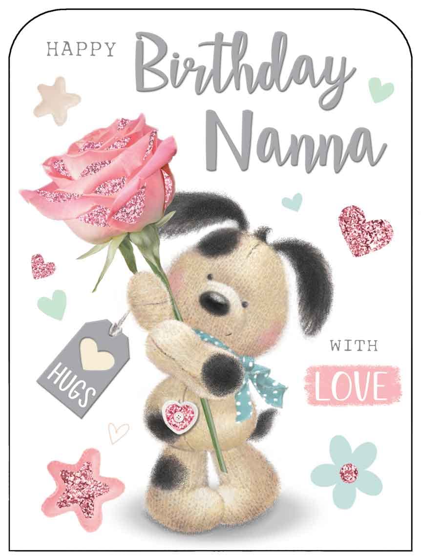 Biglietto Compleanno Per Bambino Con Altalena E Cani - Jonny Javelin Con Dettagli Glitter