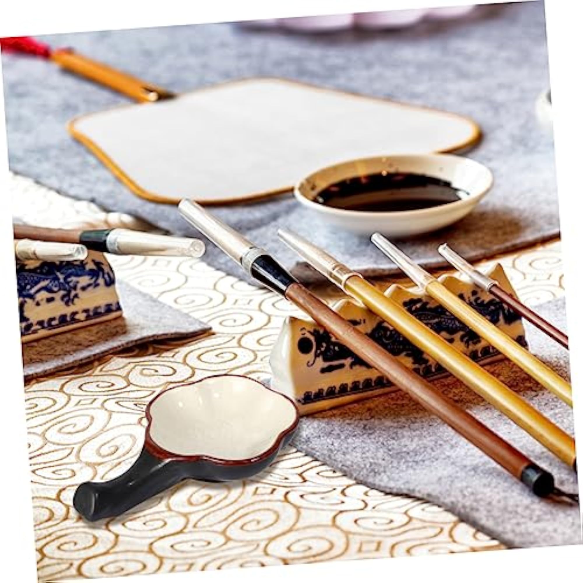 Ceramic Ink Plate Calligraphy Brush Palette