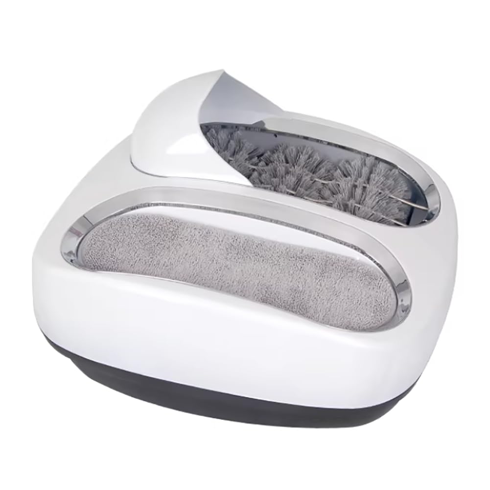 Aserzenith White Intelligent Shoe Sole Cleaning Machine, Household Electric Shoe Cleaning Equipment, Automatic Sensor Shoe Polishing Machine, Shoe Polishing And Cleaning Kit
