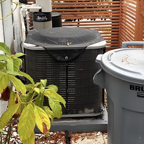 Image of Air Conditioner Cover for Outside Units, 28 inch x 28 inch Central AC Covers, Top Universal Mesh Cover Defender for All Seasons