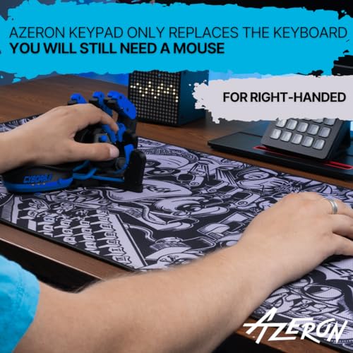キーボード Azeron Cyborg AZERON Gaming Keypad – Programmable One Handed Gaming Keyboard for