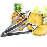XKMY Removedor de núcleo 1 PC de acero inoxidable piña pelador de cocina cuchillo para piña cortador de fruta ensalada herramienta cuchillo piña núcleo removedor