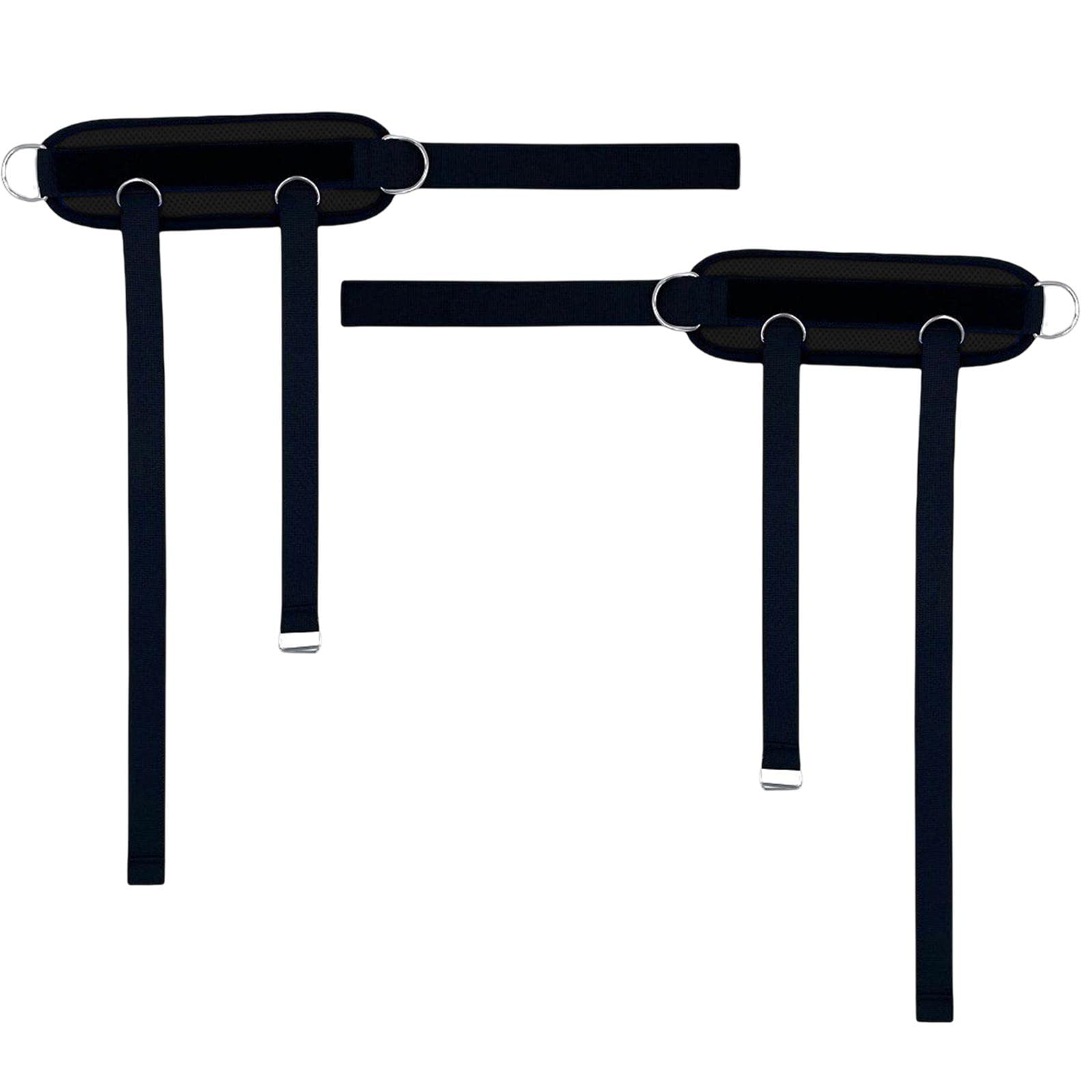 ATORSE Portable Ankle Straps Leg Glute Workouts for Weight Lifting Bodybuilding Gym Black 2pcs-picture-29