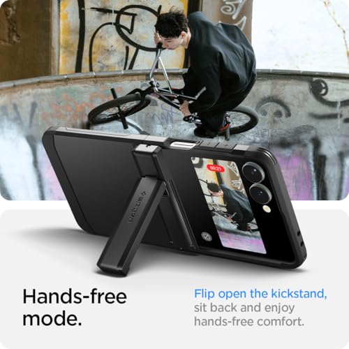 Spigen for Galaxy Z Flip 7 Case, Tough Armor Pro MagFit [Hinge Protection] [Fast Wireless Charging/Magnet for Galaxy] - Black - image 7