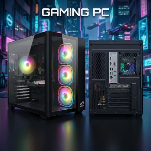STGsivir Gaming PC, GeForce RTX 2060 Super 8GB GDDR6,Core i7 bis zu 3.9Ghz,16GB DDR,1TB SSD,WLAN 6,BT5.0,RGB Lüfter x3,Windows11 Pro,Gamer PC Computer Desktop