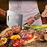 Contenu du colis : Outil multifonction pour barbecue 7 en 1, e-book de recettes gratuit (PDF), service client amical, politique de retour à 100 % si vous n'aimez pas notre spatule pour barbecue.