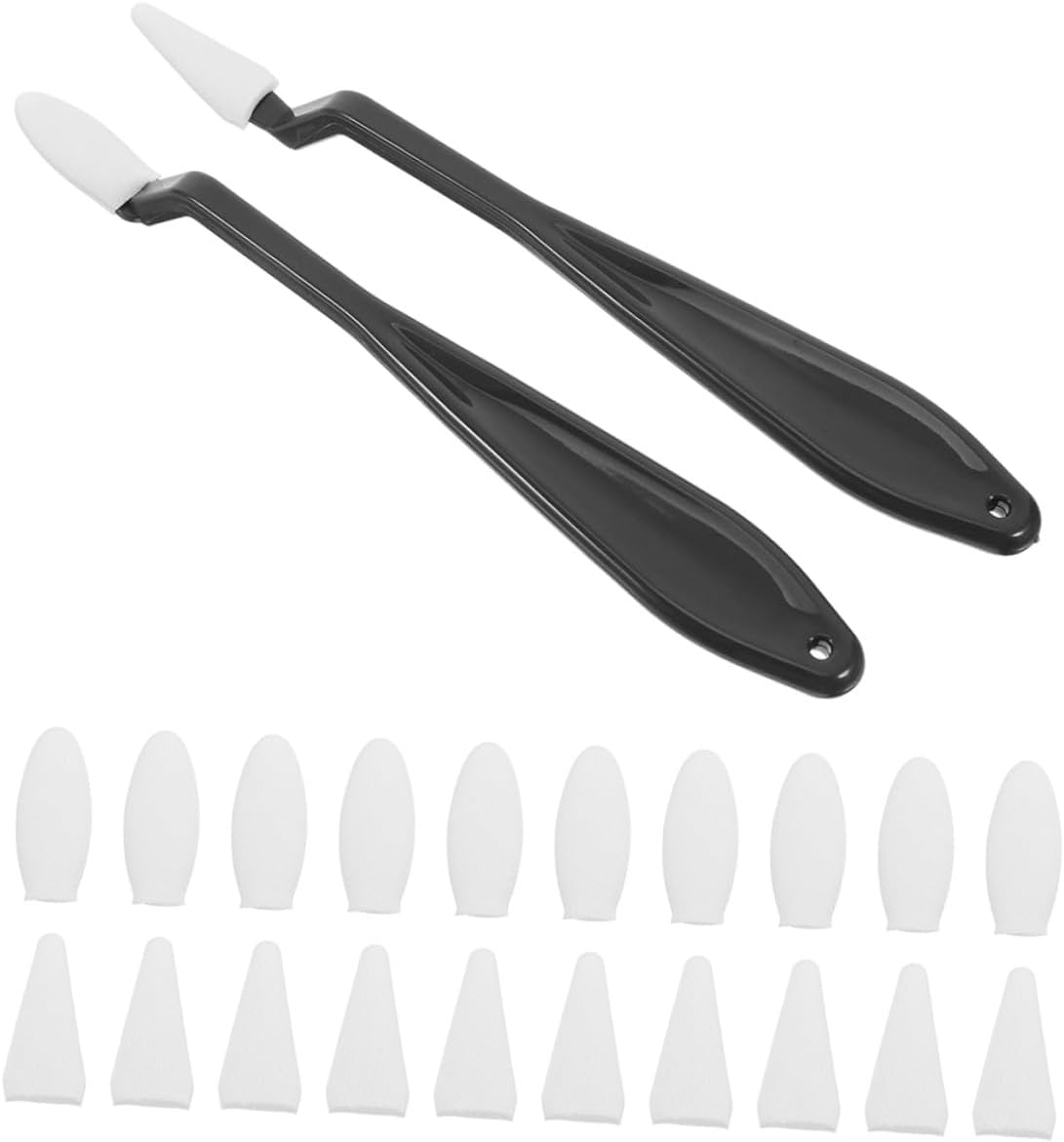 Cabilock Artist Blending Stump and Sketch Erase Pen Set for Students, Black Paper Blending Sticks with 20 Replacement Tips, Highlight and Shadowing Drawing Tools for Art and Sketching