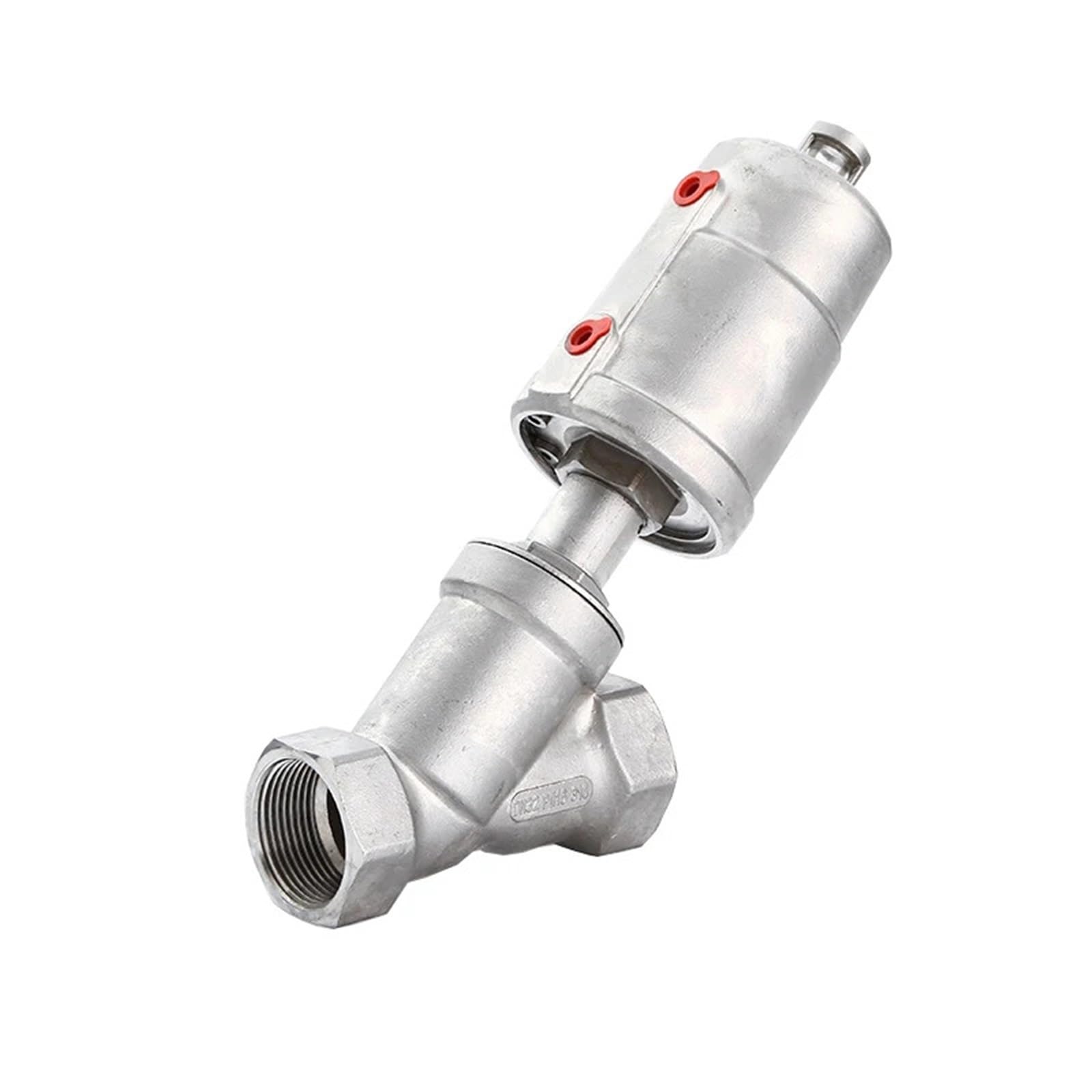 Vanne pneumatique à siège en inox 1" type B normalement fermée pour réseaux de gaz et vapeur