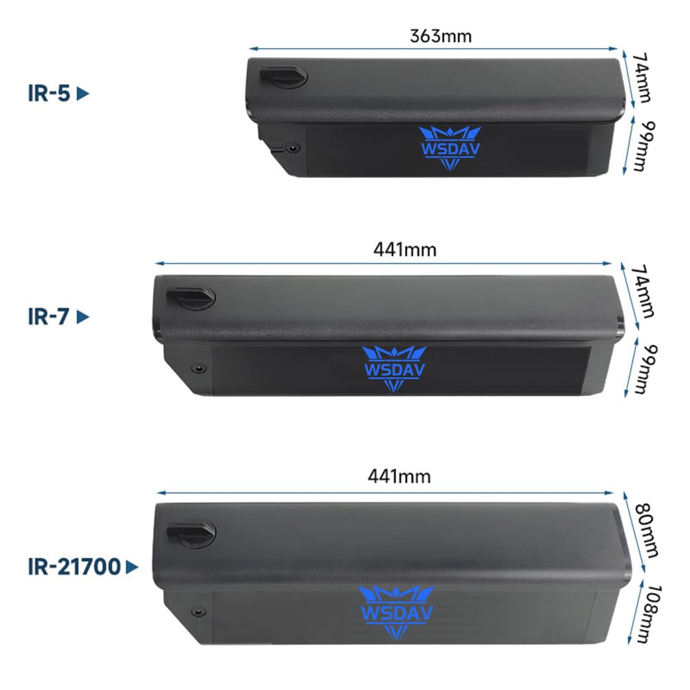 Batteria agli ioni di Litio 36V 17,5Ah 24,5Ah 30Ah Pacco Batteria al Litio 48V 14Ah 17,5Ah 20Ah Batterie per Motore 0-1100W con caricabatteria