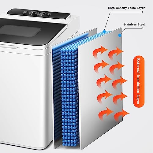 Máquina para hacer hielo comercial portátil 10kg miniatura 5