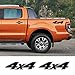 JIERS Für Ford Ranger Raptor Pickup, Für Isuzu Dmax, Für Nissan NAVARA Für Toyota Hilux, Auto Heck Dekor Aufkleber Auto Aufkleber