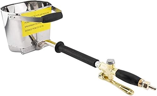 YOUHO Pistola de tolva neumática, rociador de estuco de 4 chorros para mortero de cemento, yeso de textura de pared, herramienta pulverizadora de