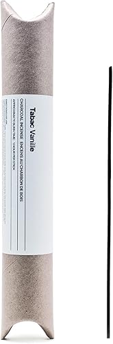 sesneslabs Tabac Vanille - Varillas de incienso puro, hoja de tabaco de nicho, vainilla, frutas secas, especias perfumadas, sumergidas a mano, 1