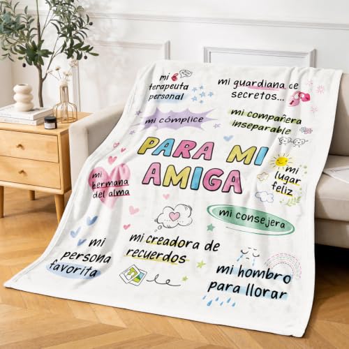 Miniatura 6 de Giftasy Regalos Amigas Originales, Regalo Amiga Cumpleaños - Manta De Amistad Adorable, Regalo Mejor Amiga, Regalos Originales Mujer 157 132cm