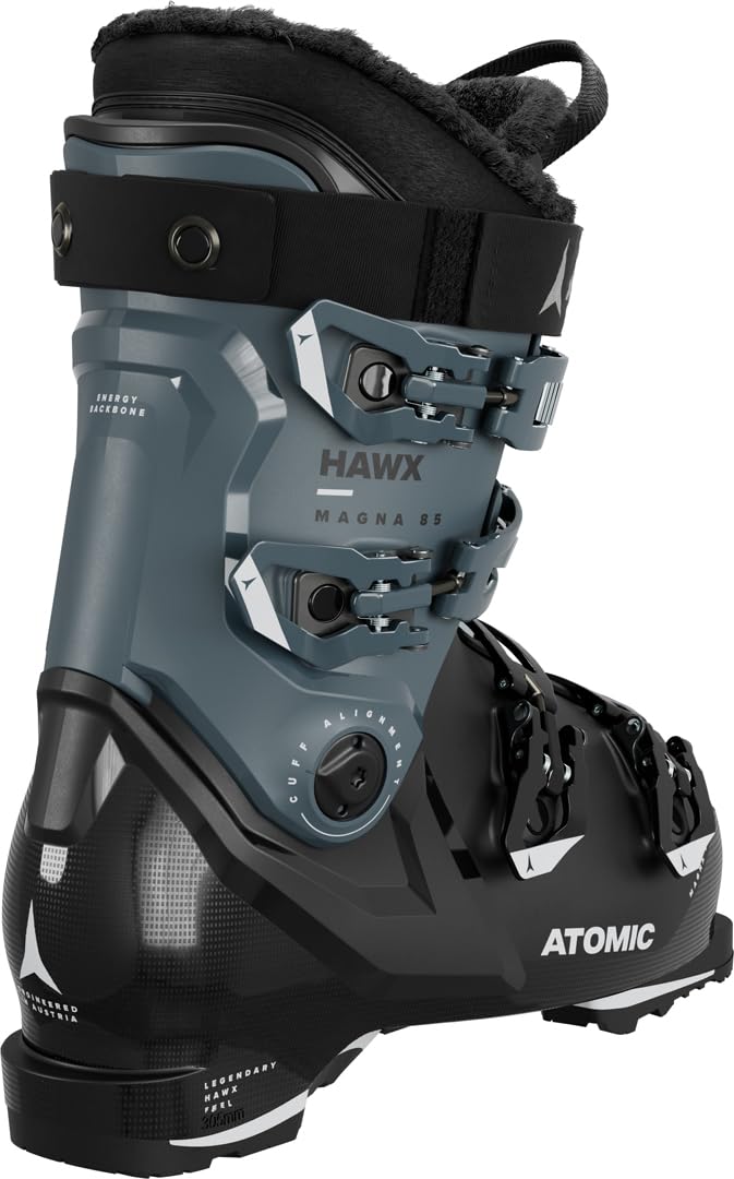 Atomic HAWX Magna 85W GW Skischuhe - Alpin-Skischuh für Damen in Black/Storm/Ivory - 102mm breite Passform - Stabile Prolite Konstruktion - Memory Fit für präzisen Sitz