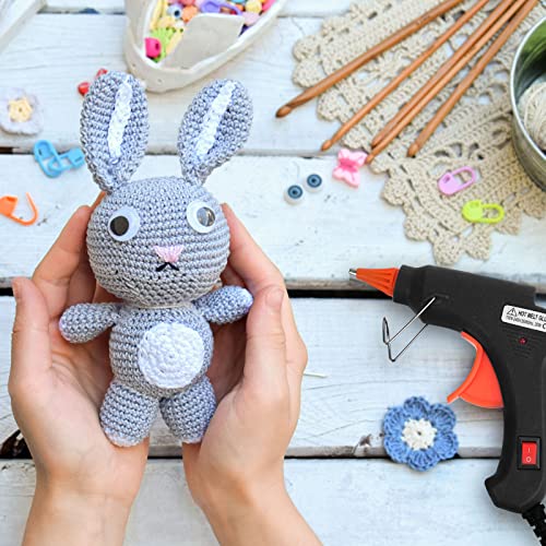 8 Pcs Mini Hot Glue Gun With 40 Glue Sticks Small Anti Drip Glue Gun Kit For Crafts Diy School Projects Home Quick Repairs, 20W, Black #TOP1