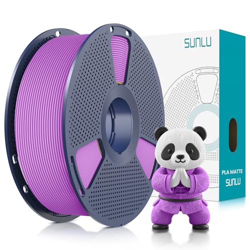 SUNLU Matte PLA 3D Printer Filament 1.75mm, Matte Lavender Purple 1KG