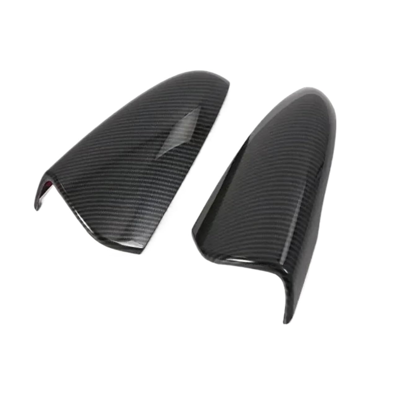 Wing Mirror Housing Car Rearview Side Mirror Cover Wing Cap Exterior Door Trim Adhesive Sticker for Hyundai I20 I20N 2020 2021 2022 2023(Carbon Look)