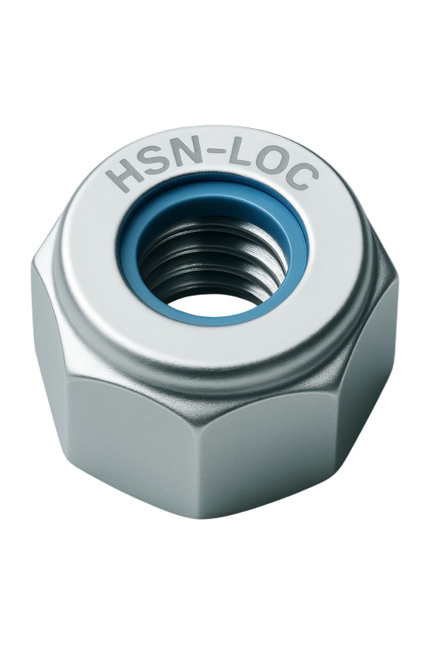 M8 Nylon Lock Nut DIN 982 (8mm x 1.25 Pitch) | Self Locking Nylock Nut | Mild Steel/Zinc Plated Anti-Vibration Fastener | For Bolts, Machinery, Automotive & DIY (10)-image-43