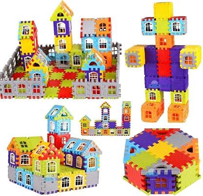Buy TechHark DIY Mega Jumbo Big Size Multi Colored 96+ Pcs Happy Home ...