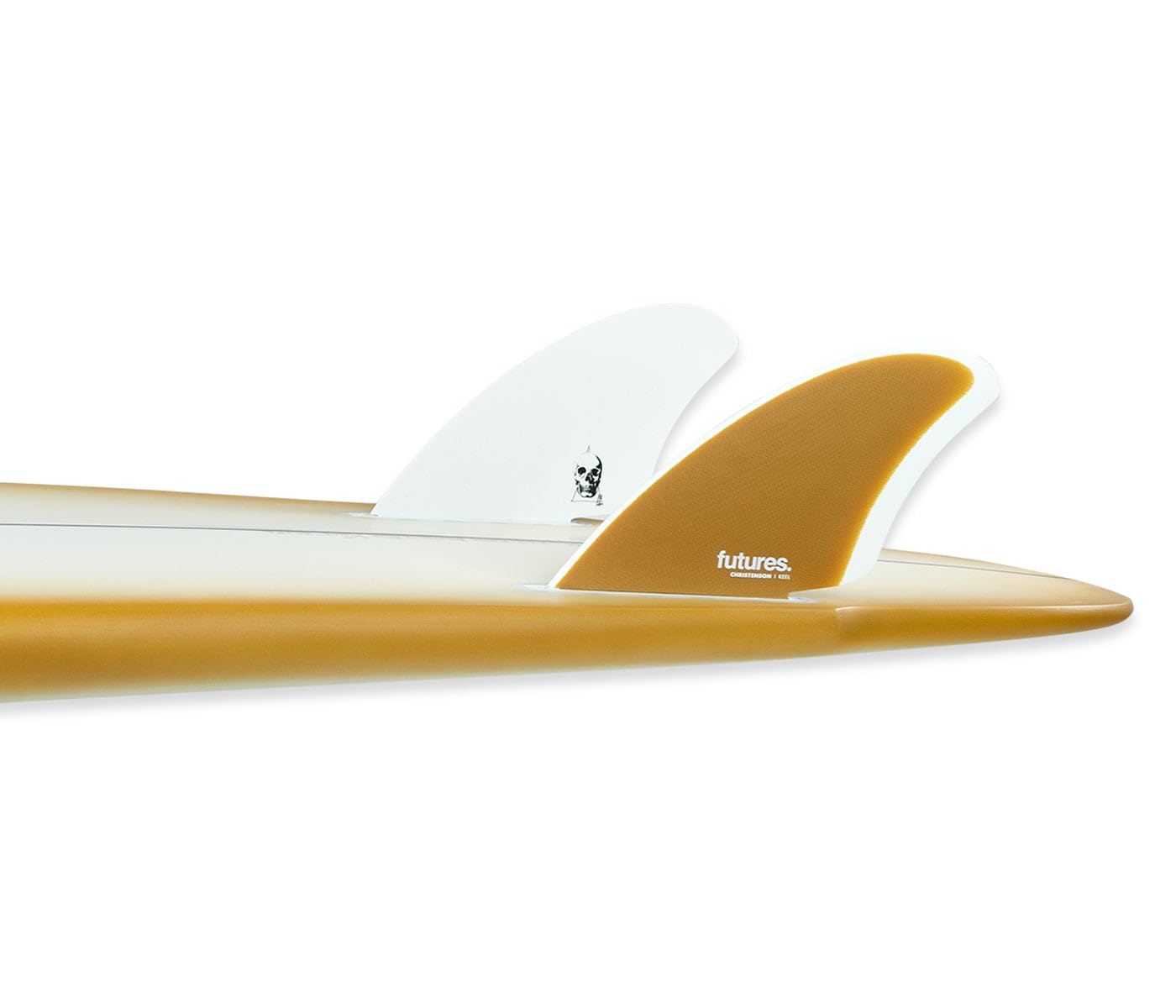 Amazon.com : Futures Fins Christenson Keel Fin Set - Brown/White