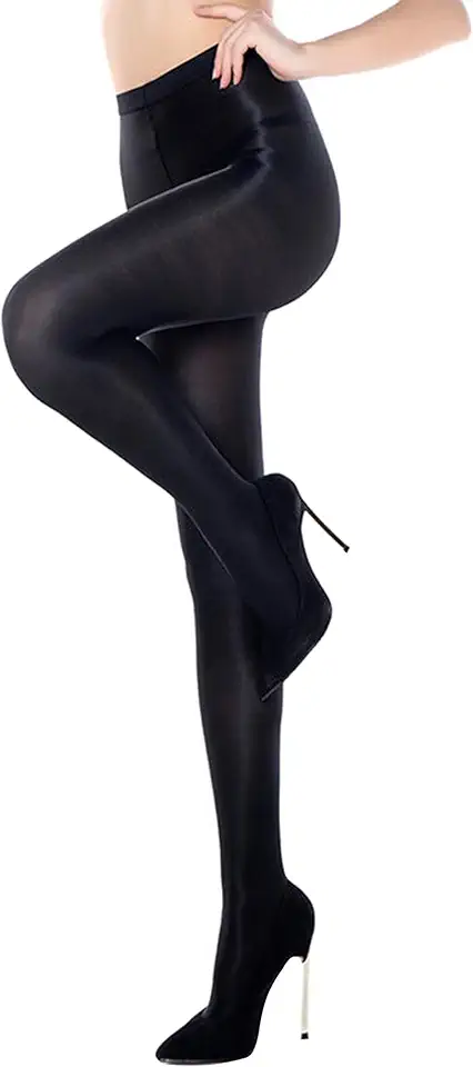 Meia-calça feminina oleosa brilhante Slik Dance 70D alta elasticidade meia-calça sexy meia-calça brilhante