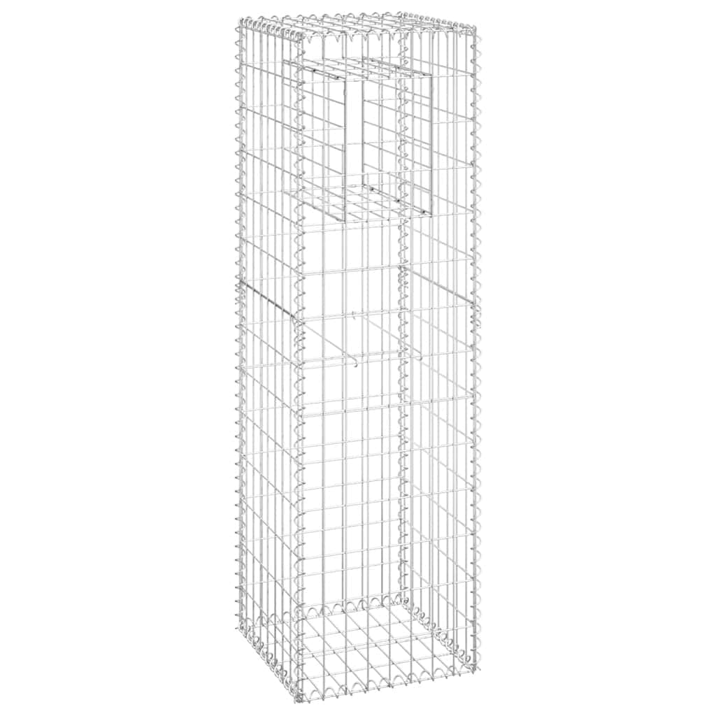 vidaXL Gabionensäule 40x40x140 cm Eisen