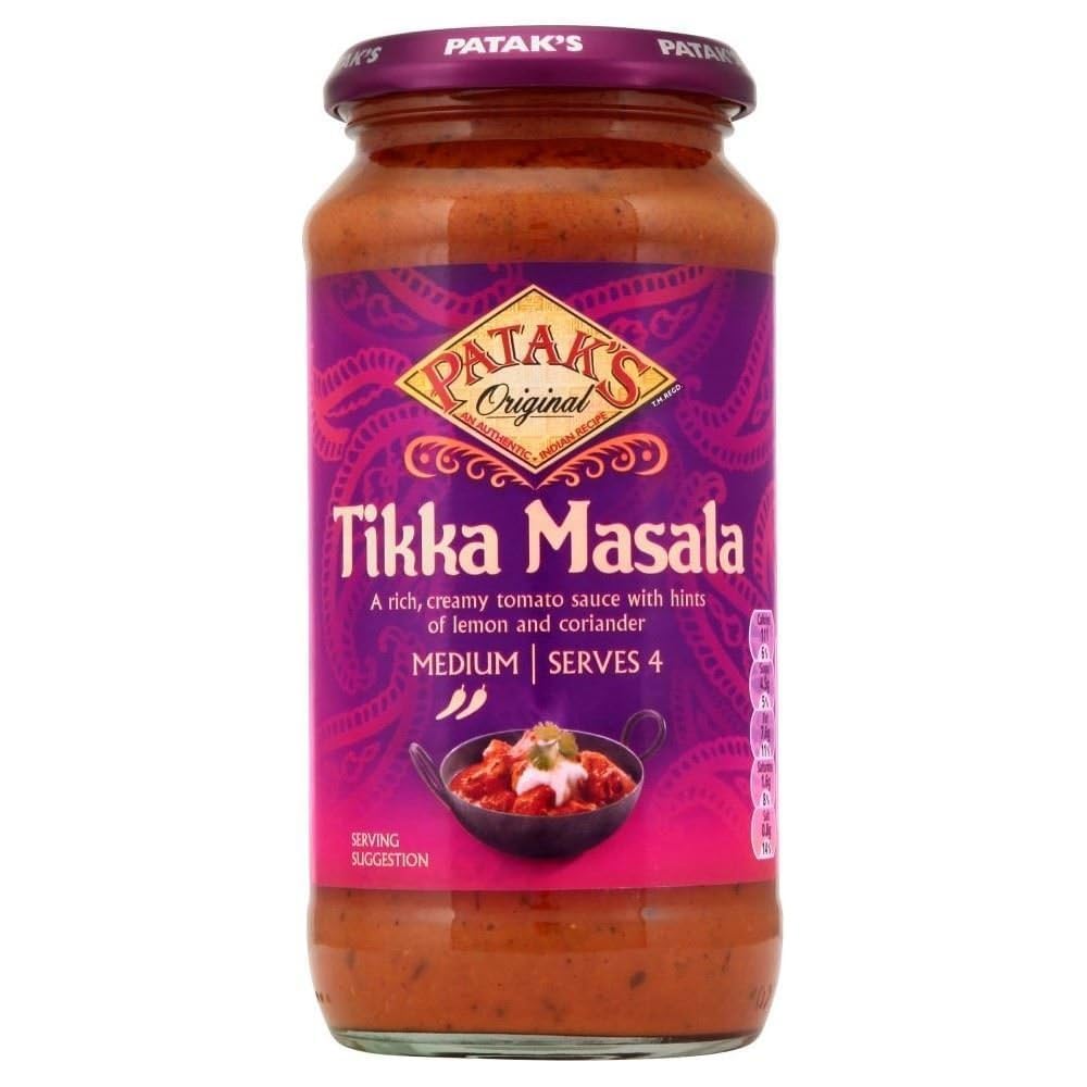 Patak's Tikka Masala Salsa De Media (450g) (Paquete de 6)