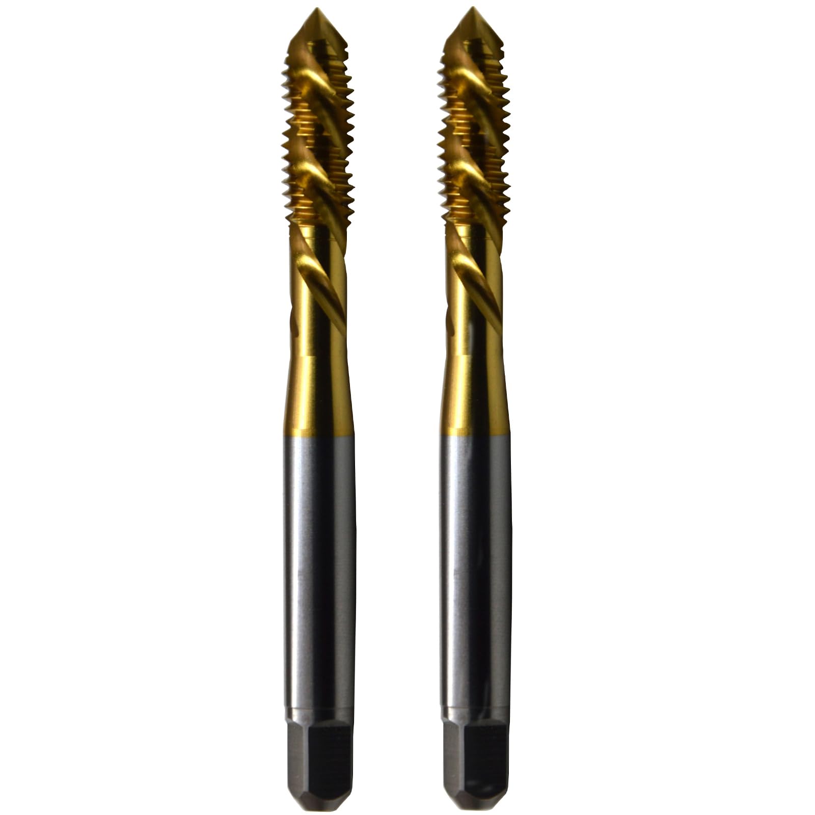 Uxcell Lot De 2 Tarauds à Main #6-40 UNF 2B Filetage Style Tarauds Droits Outil De Filetage En Acier Rapide HSS6542