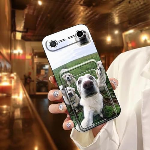 Phone Case Compatible with Tecno Pova Slim 5G/KM7k, Card bag Dog Full wrap Silicone Cat TPU Graffiti Waterproof Design Durable C