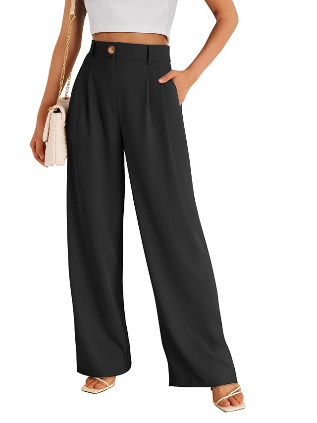LILLUSORY Wide Leg Dress Pants Womens High Waisted Dressy Trousers