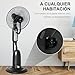 Imagen de HOMCOM Ventilador Nebulizador 90W Ventilador de Agua con Mando a Distancia 3 Modos 3 Velocidades Temporizador 7