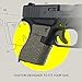 Talon Grips - Wrap Around Adhesive Grip Compatible with Glock 43 - 100% Made in the USA - Easy Installation, Ultra-Thin, Superior Traction, Performs in All Conditions - Available in Granulate, Black Rubber, Moss Rubber
