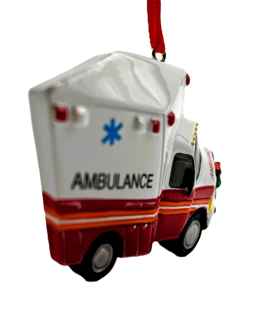 Kurt Adler 4 " Ambulance Ornament, Red, White