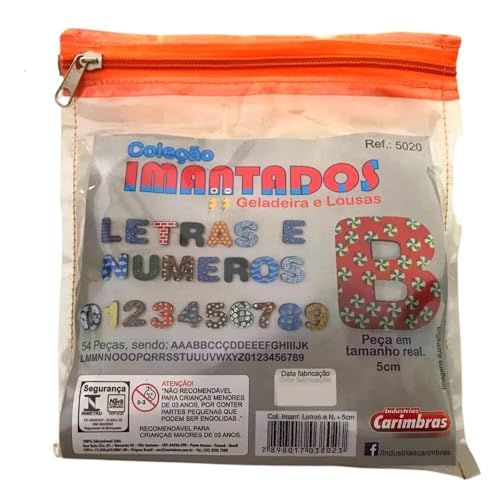 Coleção Alfabeto Imantado, 5 Cm, Carimbras