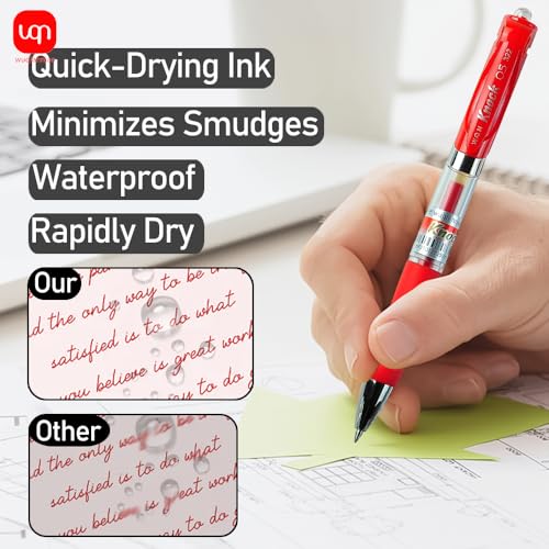 Bolígrafos de gel 12 pzas tinta negra 0.5 mm miniatura 3