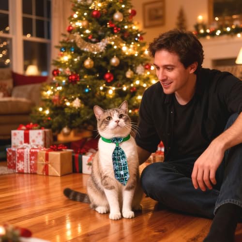 10 Corbatas Navideñas para Perros Pequeños y Medianos miniatura 7