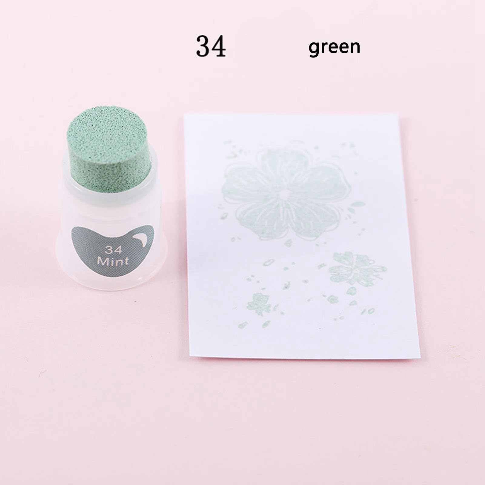 Tampone di inchiostro 35 colori Tampone per timbri a base d'acqua Forniture per arte delle impronte digitali per l'artigianato fai-da-te Colori vivaci non sicuri Spugna ad