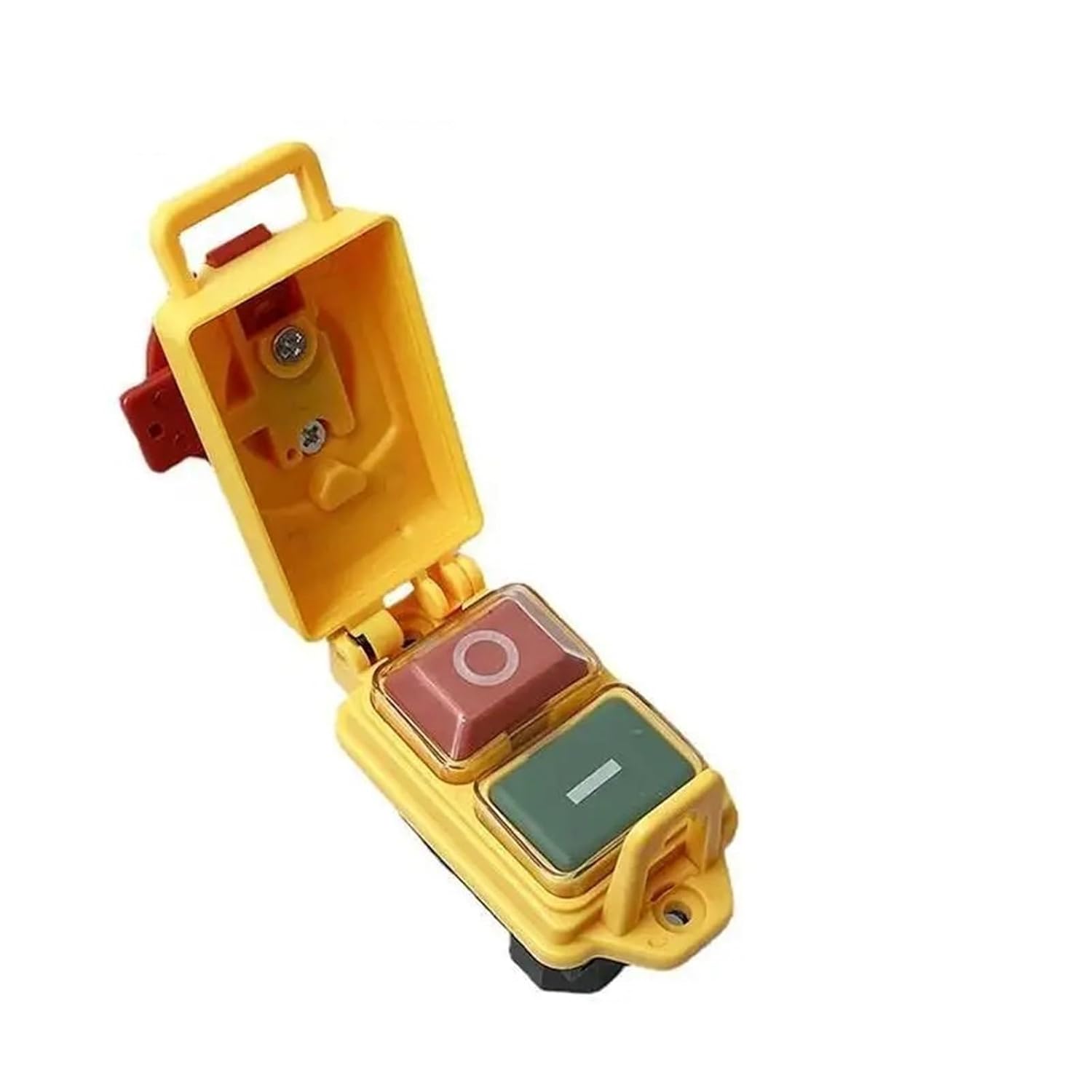 Electromagnetic Switch 4/5 Pin 110V 220V ON-Off Momentary Reset Push Button with Cover IP55 Waterproof YCZ3-C Replace KJD17(YCZ3-A,110V,4 Pins)