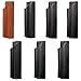 Single-Pen Quiver for Pocket Moleskine Hard-Cover (A6 size) Notebooks, Black with Red Stitching