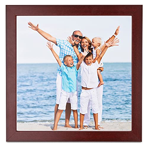 Arttoframes 5X7 Inch Red Picture Frame, This 1.25" Custom Poster Frame Is Cherry Style, For Your Art Or Photos - Comes With Regular Glass, Wombw26-039-5X7 #TOP7